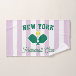 Persoonlijke City Pickleball Club, Preppy Sports Handdoek
