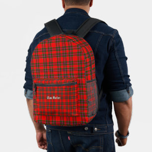 Persoonlijke Clan Butter Tartan Bedrukte Rugzak