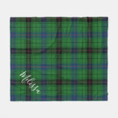 Persoonlijke Clan Davidson Pset Tartan Fleece Deken (Voorkant (Horizontaal))
