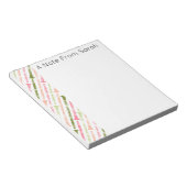 Persoonlijke Clarinet Player Musician Gift Notitieblok (Schuin)