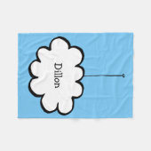 Persoonlijke Cloud on a String Fleece Deken (Voorkant (Horizontaal))