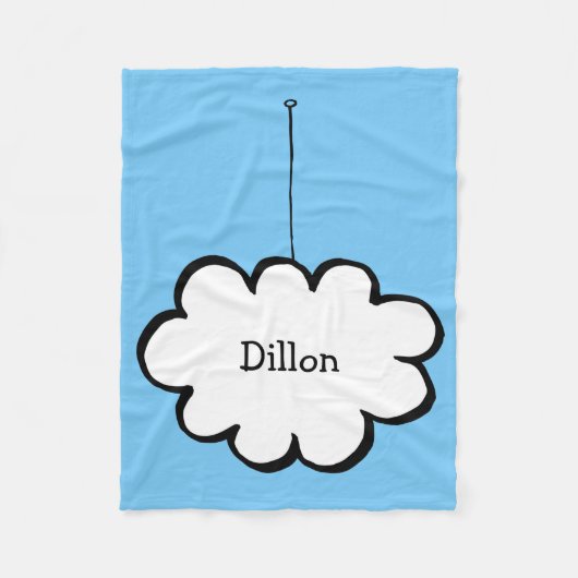 Persoonlijke Cloud on a String Fleece Deken (Voorkant)