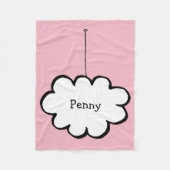 Persoonlijke Cloud on a String Fleece Deken (Voorkant)