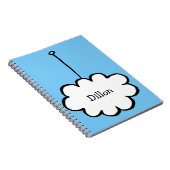 Persoonlijke Cloud on a String Notitieboek (Rechterzijde)
