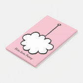 Persoonlijke Cloud on a String Post-it® Notes (Schuin)
