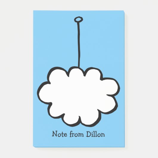 Persoonlijke Cloud on a String Post-it® Notes (Voorkant)