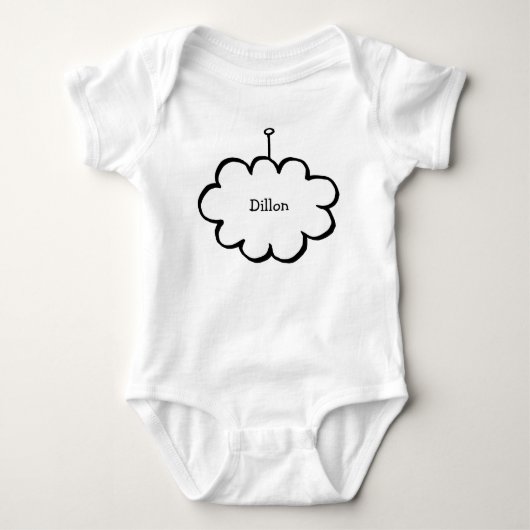 Persoonlijke Cloud on a String Romper (Voorkant)