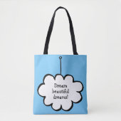 Persoonlijke Cloud on a String Tote Bag (Voorkant)
