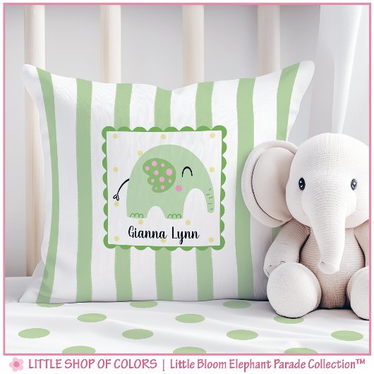 Persoonlijke Clover Olifant Babykamer Kussen