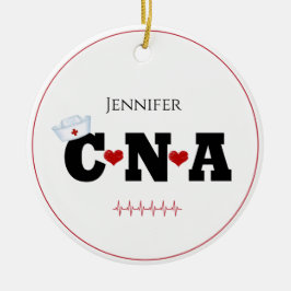 Persoonlijke CNA-kerstversiering Keramisch Ornament