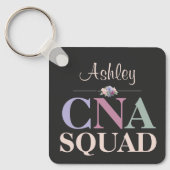 Persoonlijke CNA Squad Bloemnaam Sleutelhanger (Voorkant)