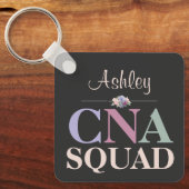Persoonlijke CNA Squad Bloemnaam Sleutelhanger (Voorkant)