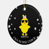 Persoonlijke CNA Zurse Sunshade Glitter Chick Keramisch Ornament (Links)