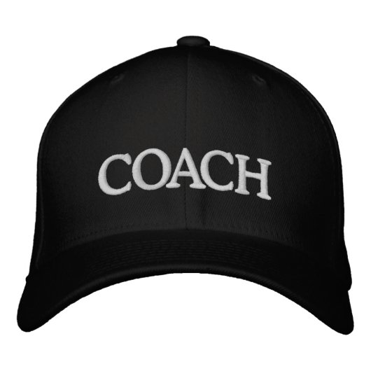 Persoonlijke COACH Basic Flexfit Wolhoed Geborduurde Pet (Voorkant)