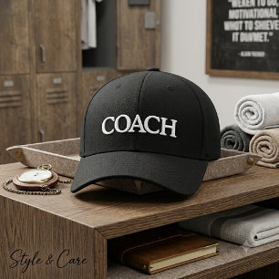 Persoonlijke COACH Basic Flexfit Wolhoed Geborduurde Pet