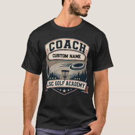 Persoonlijke Coach Disc Golf Academy Vintage Logo T-shirt