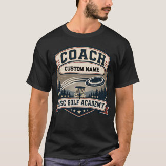 Persoonlijke Coach Disc Golf Academy Vintage Logo T-shirt