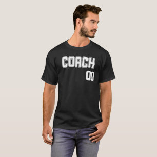 Persoonlijke Coach's naam en nummer Jersey Style T-shirt