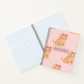 Persoonlijke Cocker Spaniel Hond met Bril Notitieboek (Binnen)
