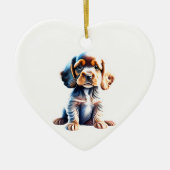 Persoonlijke Cocker Spaniel Puppy Keramisch Ornament (Voorkant)