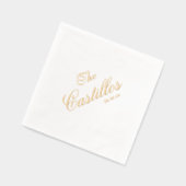 Persoonlijke Cocktail Bruiloft Folie Servetten (Links)
