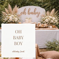 Persoonlijke Cocoa Bruine Baby Shower Servetten vo