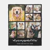 Persoonlijke collage met 10 foto's fleece deken (Voorkant)