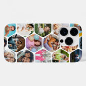 Persoonlijke collage van meerdere foto's in zeshoe Case-Mate iPhone case (Achterkant (horizontaal))
