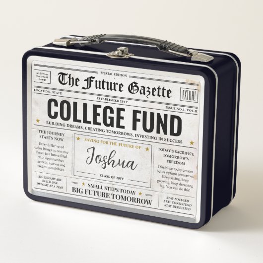 Persoonlijke Collegefondsdoos, Spaarkrant  (Voorkant)