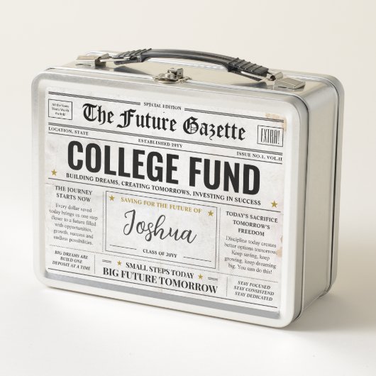 Persoonlijke Collegefondsdoos, Spaarkrant  (Voorkant)