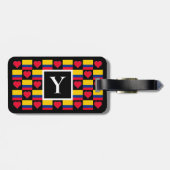 Persoonlijke Colombiaanse Vlag Aangepaste Letter C Bagagelabel (Achterkant horizontaal)