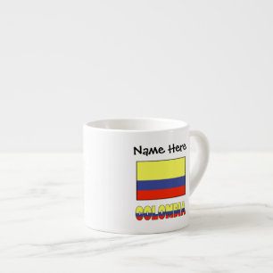 Persoonlijke Colombiaanse Vlag Espresso Kop