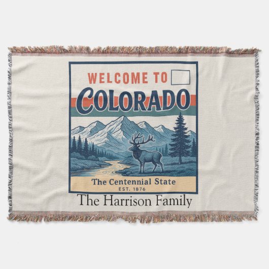 Persoonlijke Colorado Worpdeken Deken (Voorkant)