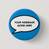 Persoonlijke Comic Book Pop Art-spreekbubbel Ronde Button 3,2 Cm (Voorkant)