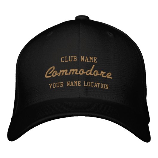 Persoonlijke Commodore Yacht Club pet (Voorkant)