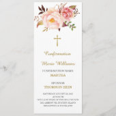 Persoonlijke Communiebevestiging Gebedskaart Menu (Voorkant)