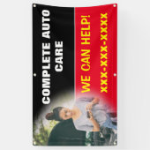 Persoonlijke Complete Auto Verzorging Wij Kunnen H Spandoek (Verticaal)