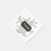 Persoonlijke computer IC-chip afbeelding Servet (Hoek)