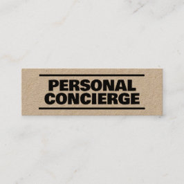 Persoonlijke conciërge Kraft Mini Visitekaartje