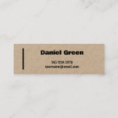 Persoonlijke conciërge Kraft Mini Visitekaartje (Achterkant)