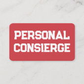 Persoonlijke conciërge visitekaartje (Voorkant)