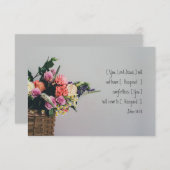 Persoonlijke condoleance Bijbeltekst Plat Kaart Jo (Voorkant / Achterkant)