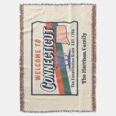 Persoonlijke Connecticut Worpdeken Deken (Voorkant Verticaal)