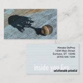 PERSOONLIJKE CONTACTKAARTEN "ondoorgrondelijk pote Contactkaartje (Voorkant / Achterkant)