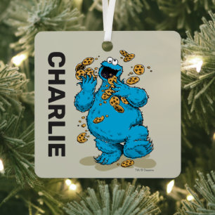 Persoonlijke Cookie Monster Gekke Cookies Metalen Ornament