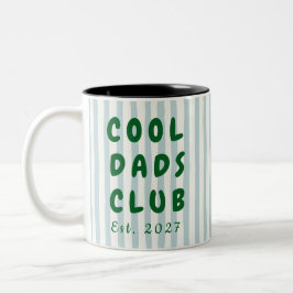 Persoonlijke Cool Dads Club Aangepaste Naam Tweekleurige Koffiemok