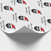 Persoonlijke coole kerstfeestdag cadeaupapier (Hoek)