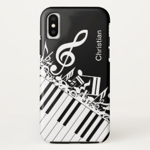 Persoonlijke coole muzieknotities en pianoketoetse Case-Mate iPhone case