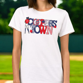 Persoonlijke Cooperstown Patriottische Honkbal Moe T-shirt