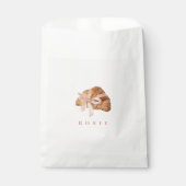 Persoonlijke Coquette Croissant Roze Lint Bedankzakje (Voorkant)